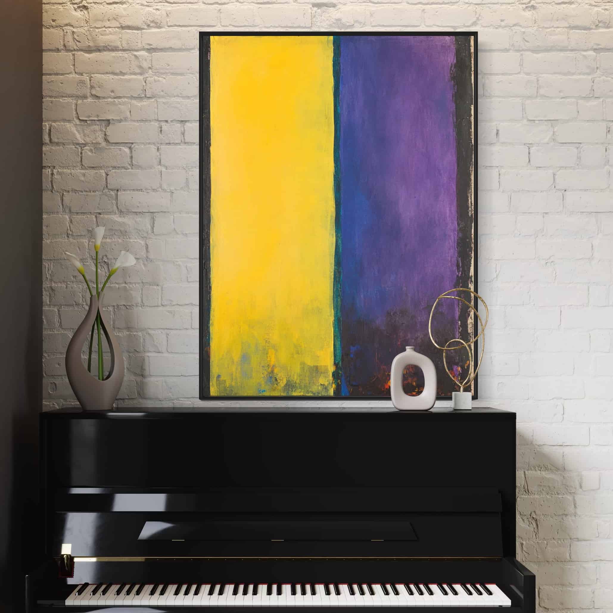 MINIMALIST COLOR BLOCK: "GOLDEN AMETHYST"