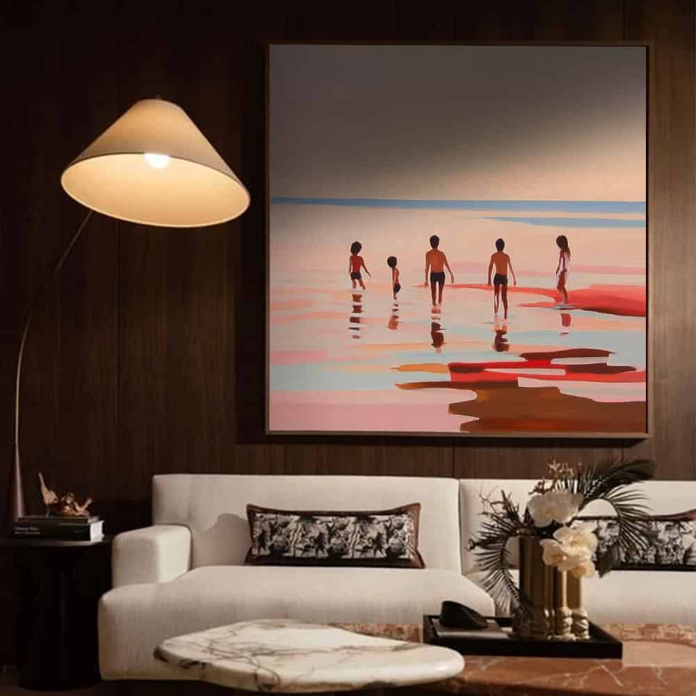 SEA & BEACH ART "THE LAST LIGHT OF SUMMER"