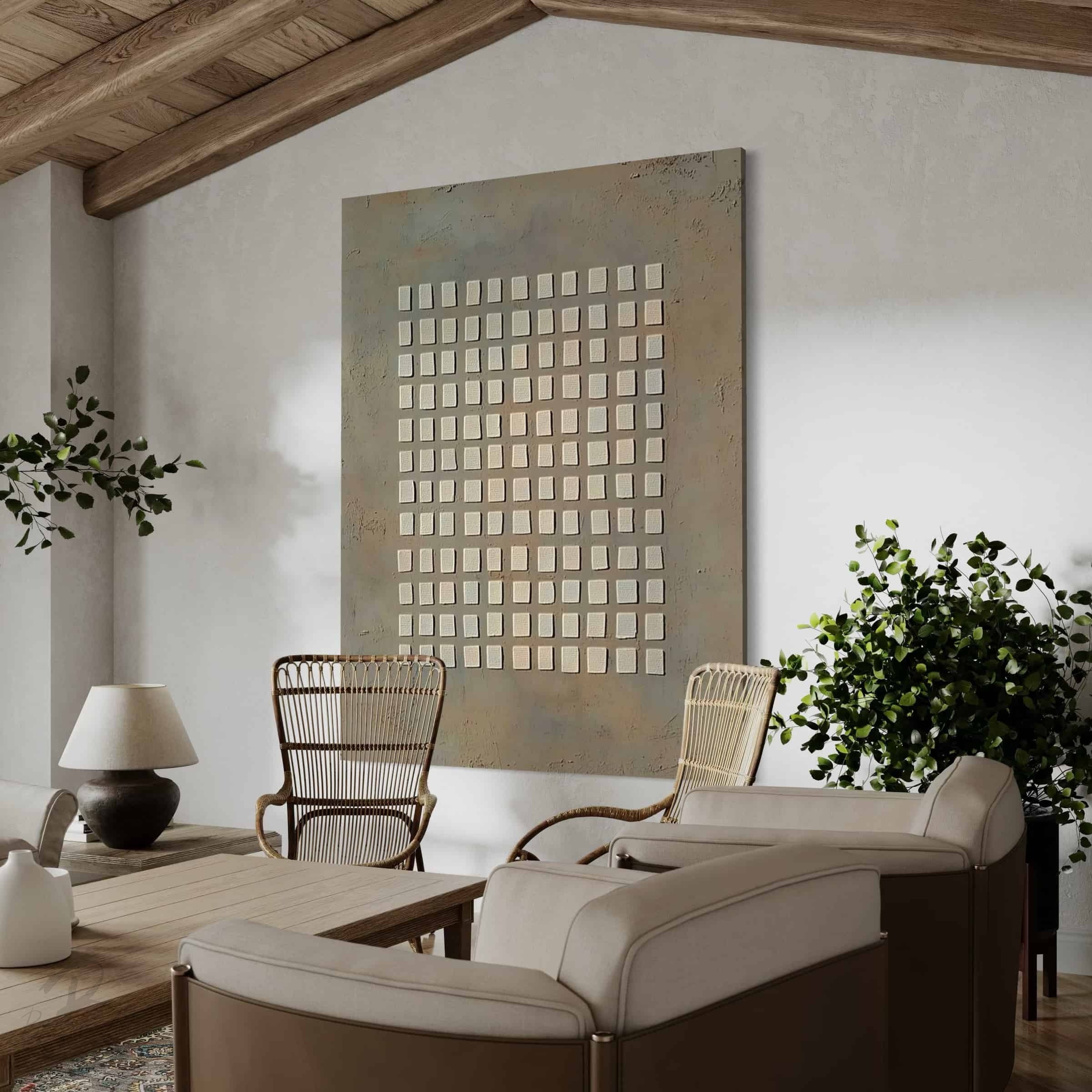 WABI SABI WALL ART "URBAN GRID"
