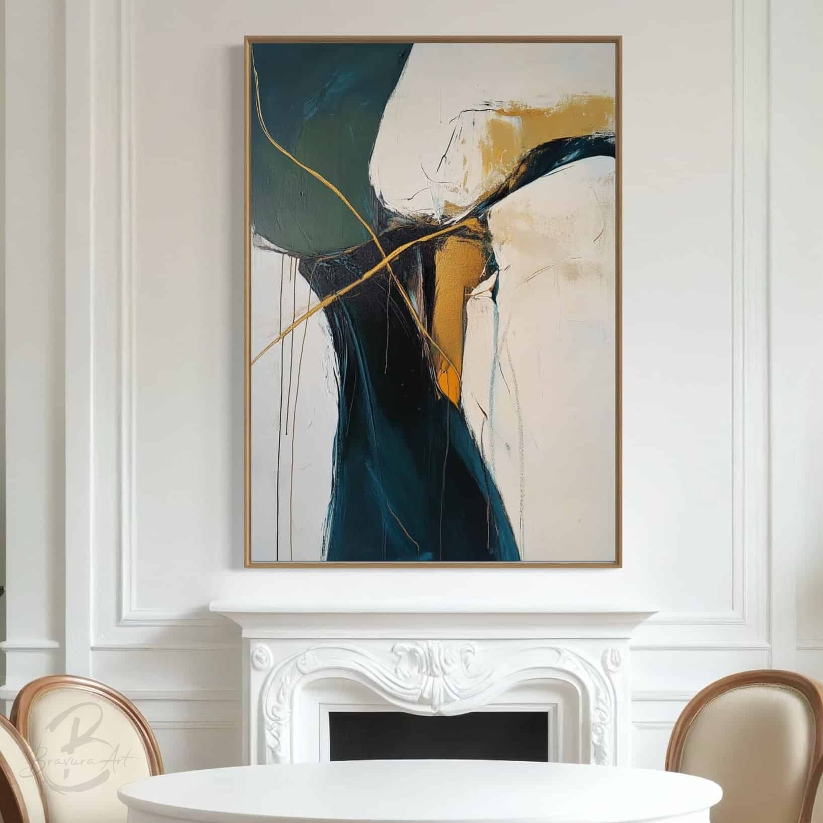 ABSTRACT ART "GOLDEN VEINS"
