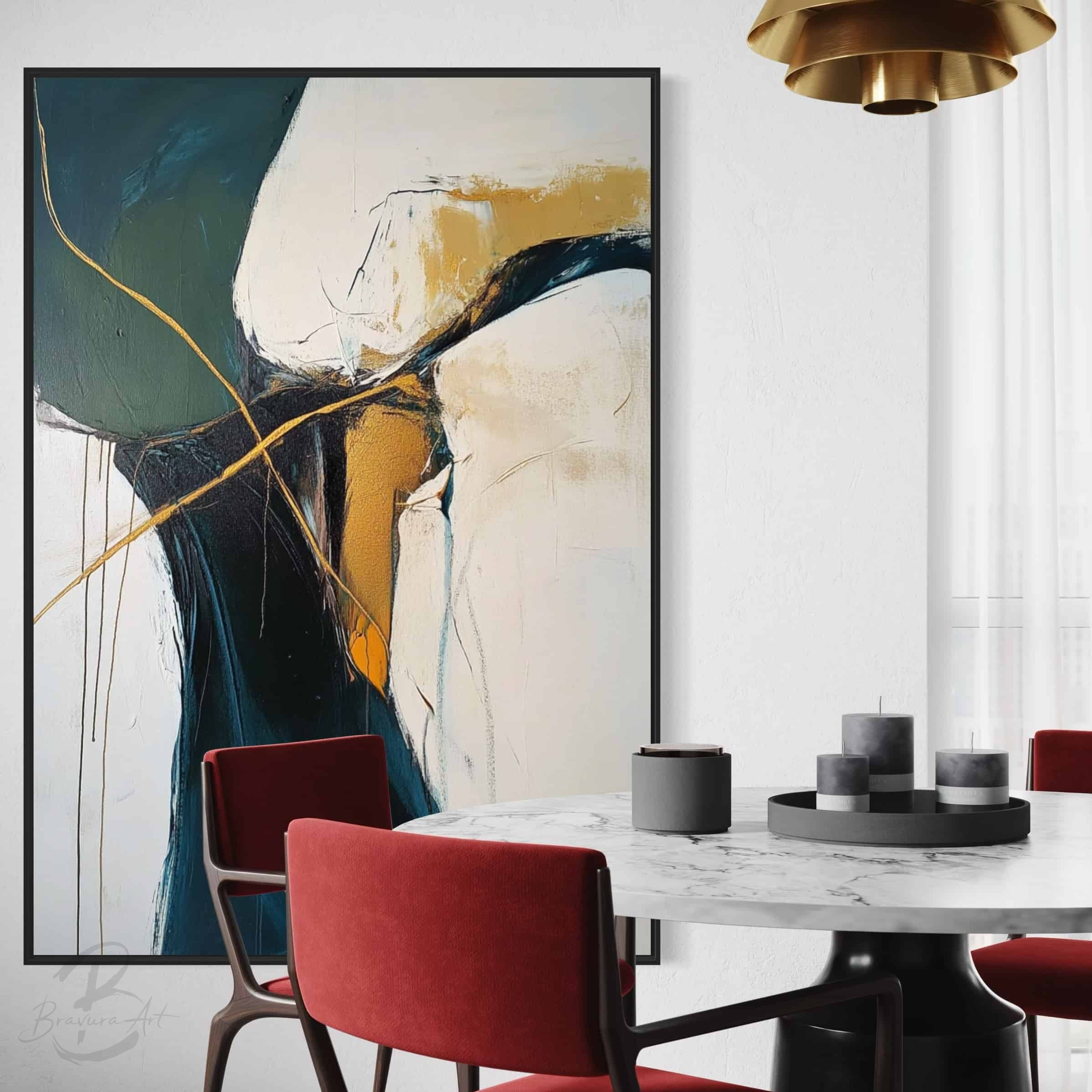 ABSTRACT ART "GOLDEN VEINS"