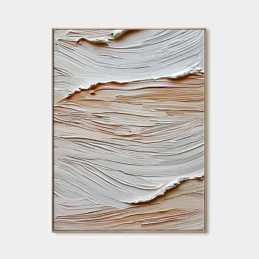 MODERN BEIGE ART "ETCHED SANDS"