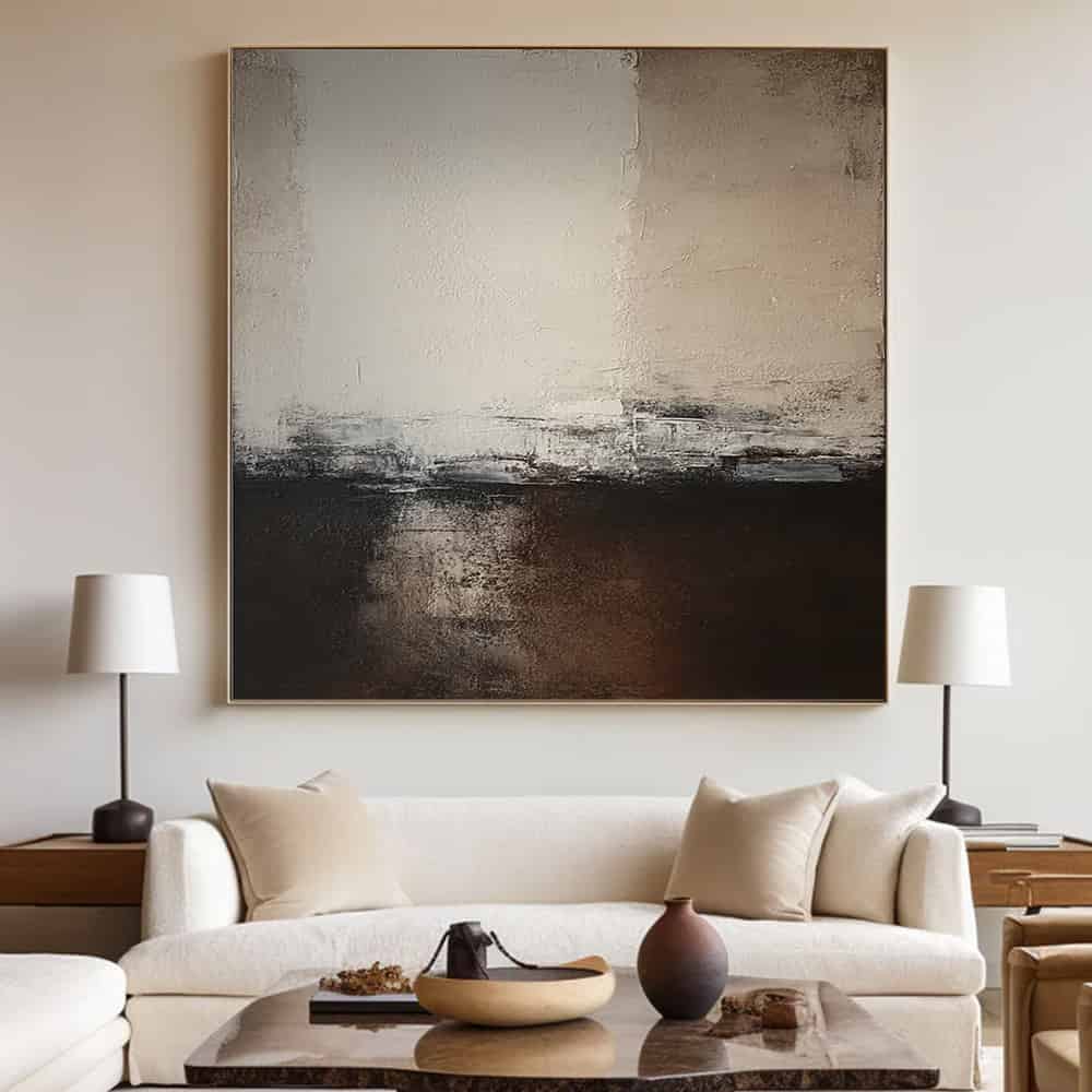 MODERN BEIGE ART "THRESHOLD"