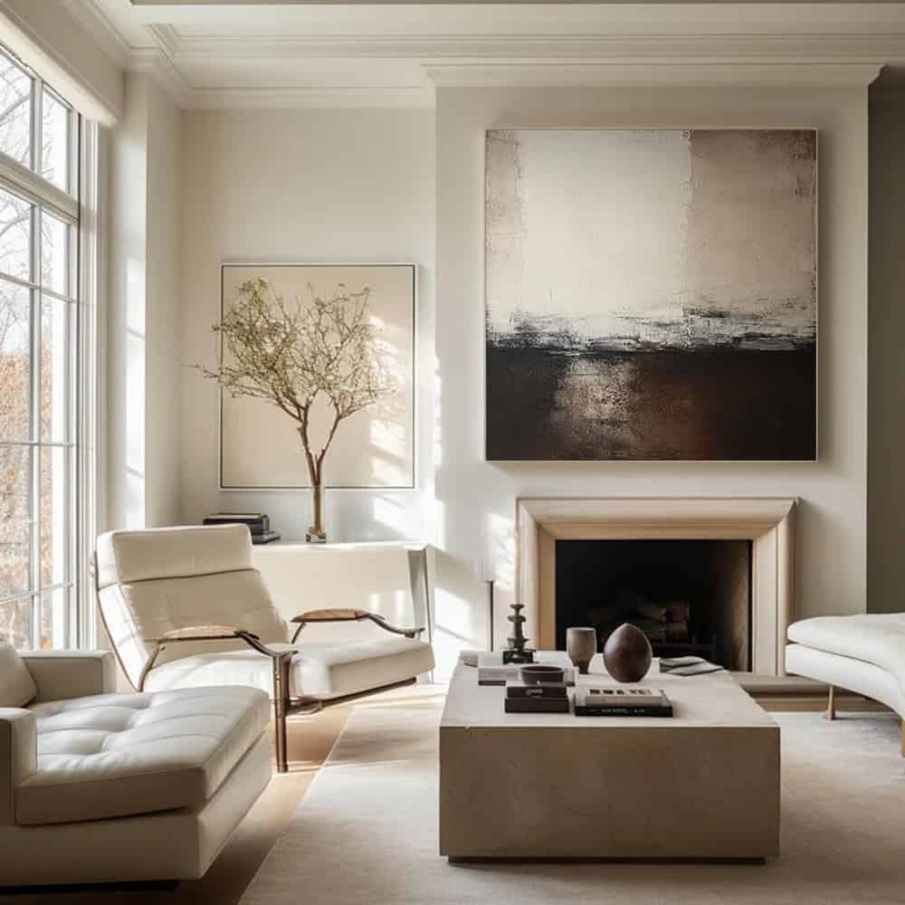 MODERN BEIGE ART "THRESHOLD"