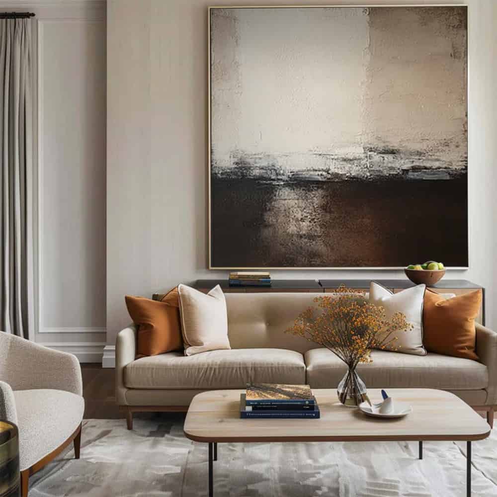 MODERN BEIGE ART "THRESHOLD"