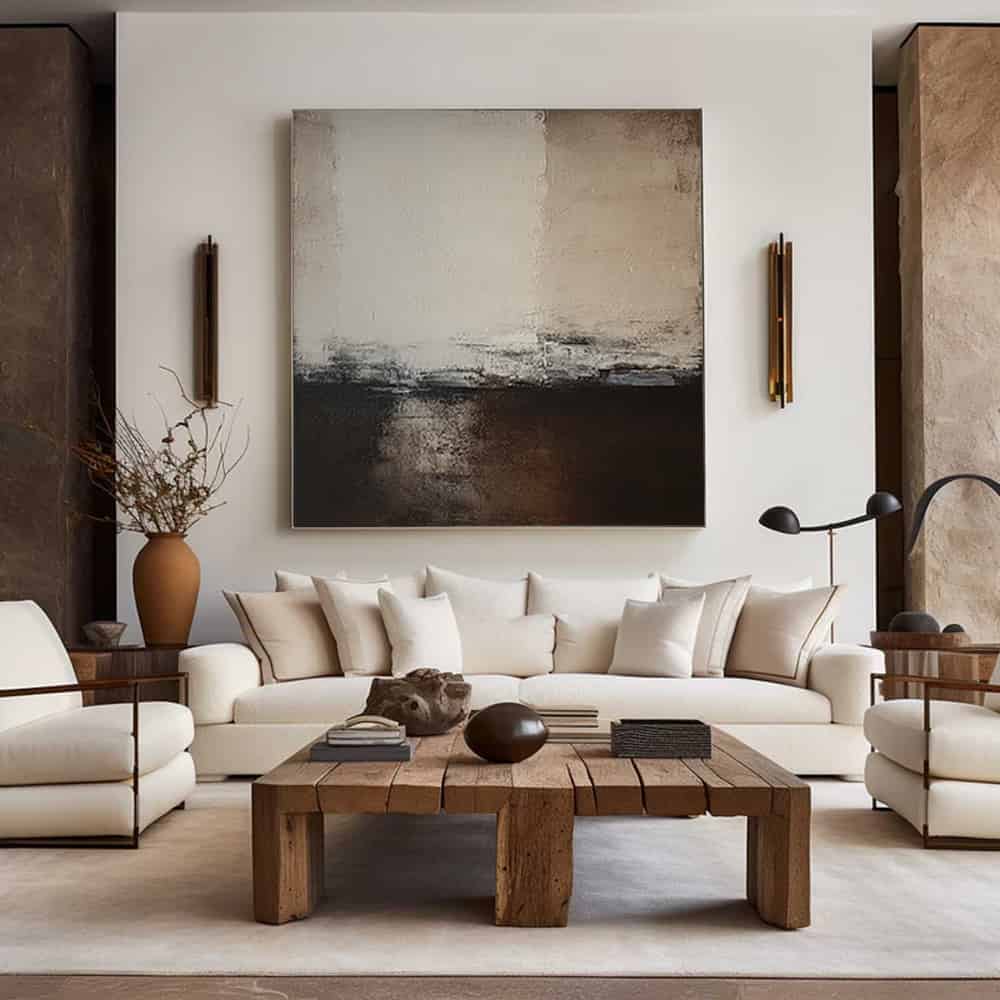 MODERN BEIGE ART "THRESHOLD"