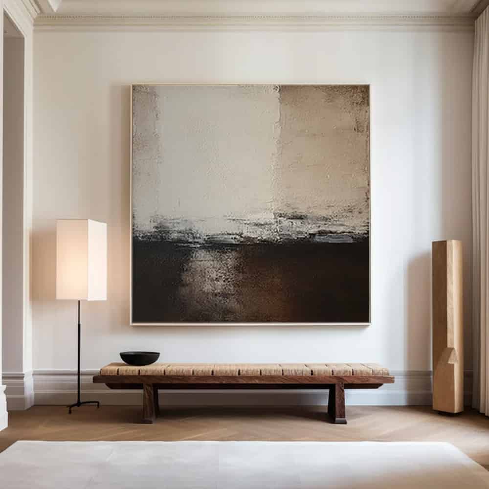 MODERN BEIGE ART "THRESHOLD"