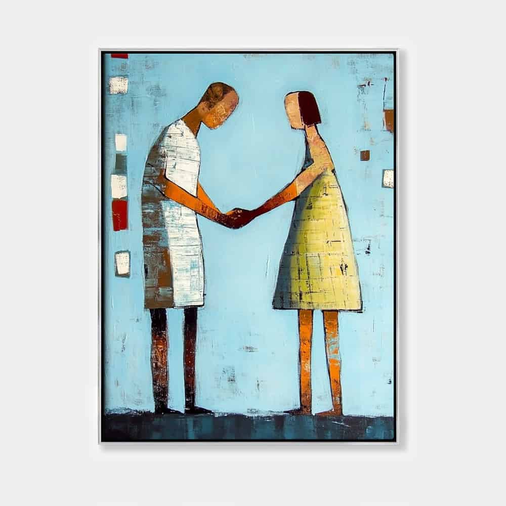 MODERN FIGURATIVE ART "THE PACT"