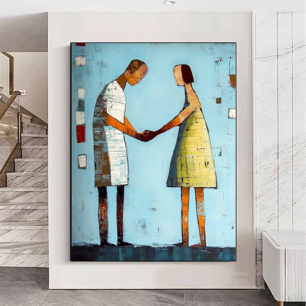 MODERN FIGURATIVE ART "THE PACT"