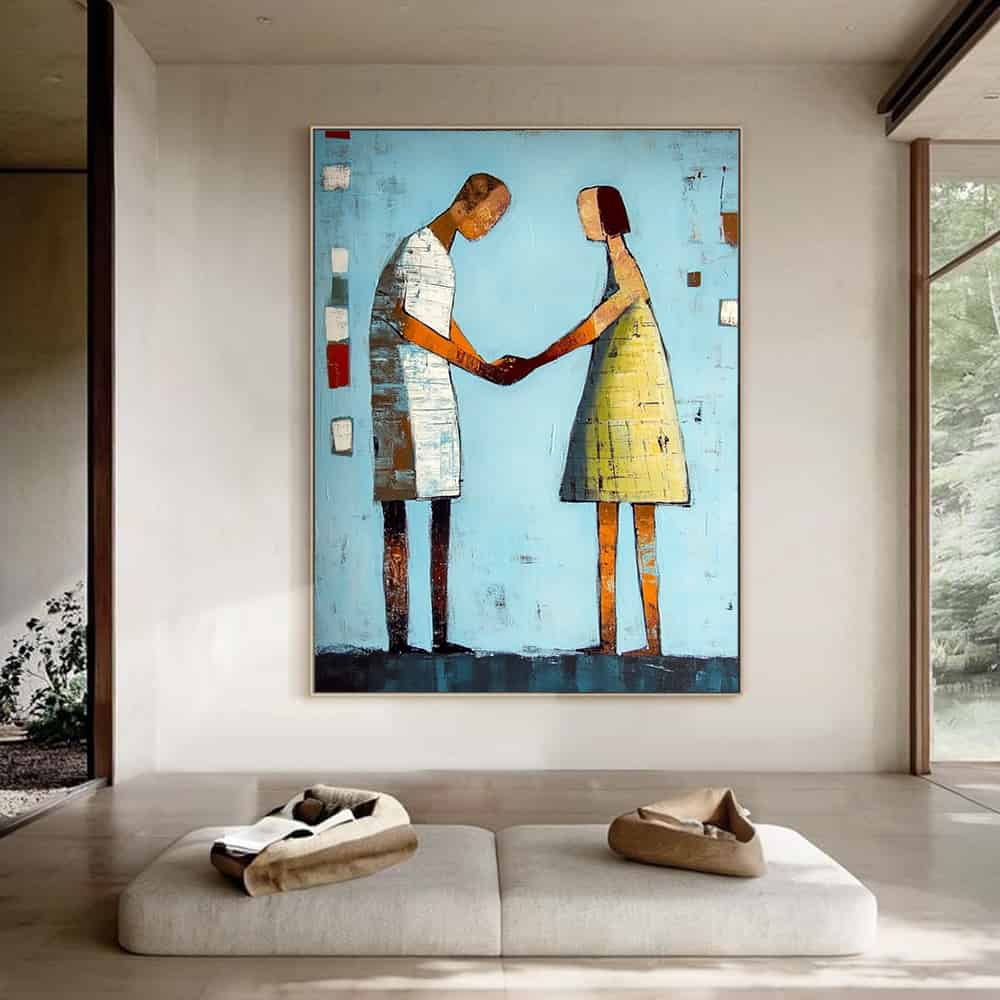 MODERN FIGURATIVE ART "THE PACT"