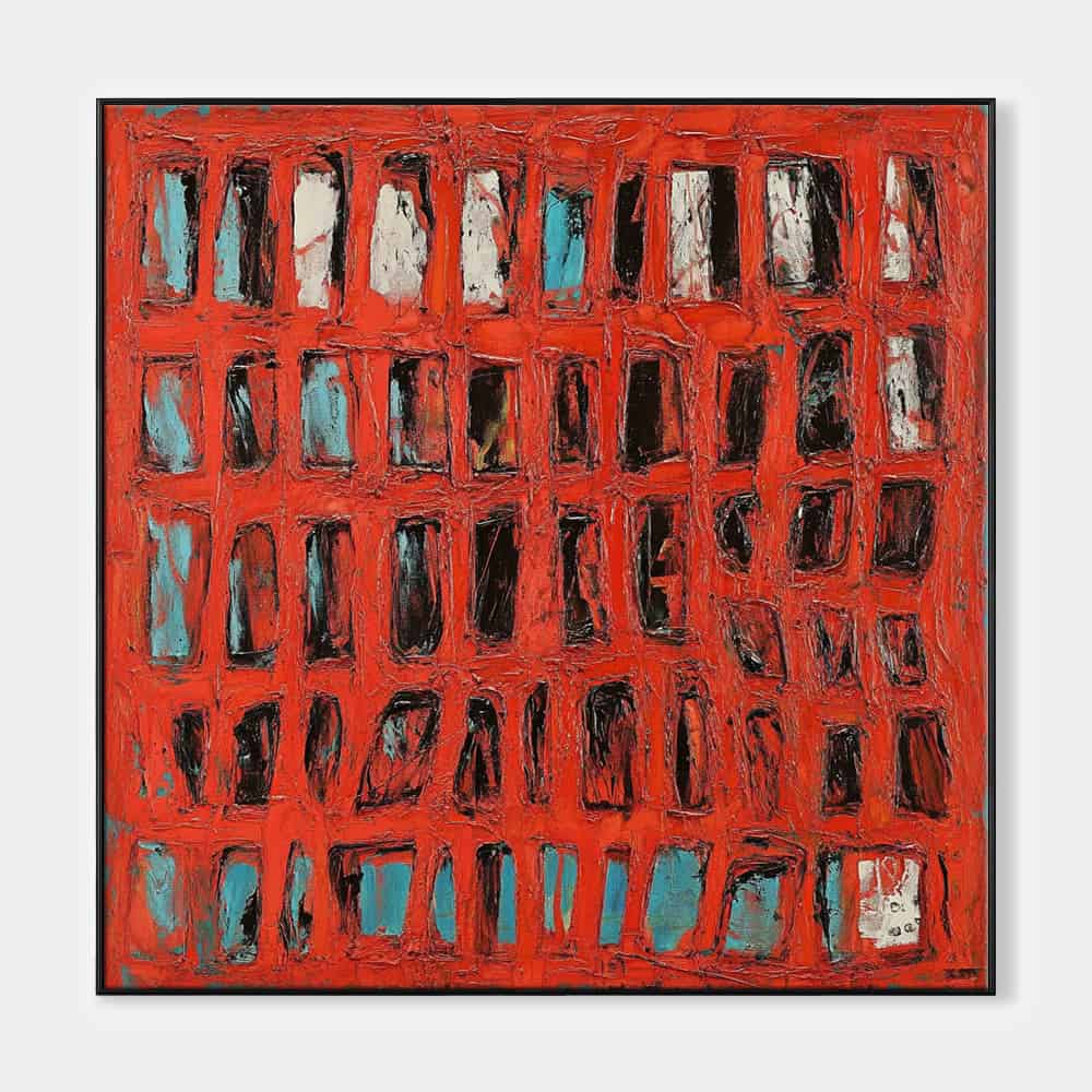 RICH TEXTURED ART "CRIMSON ARCHIVE"