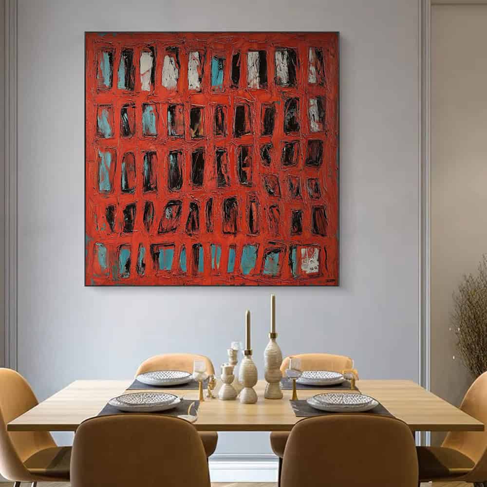 RICH TEXTURED ART "CRIMSON ARCHIVE"