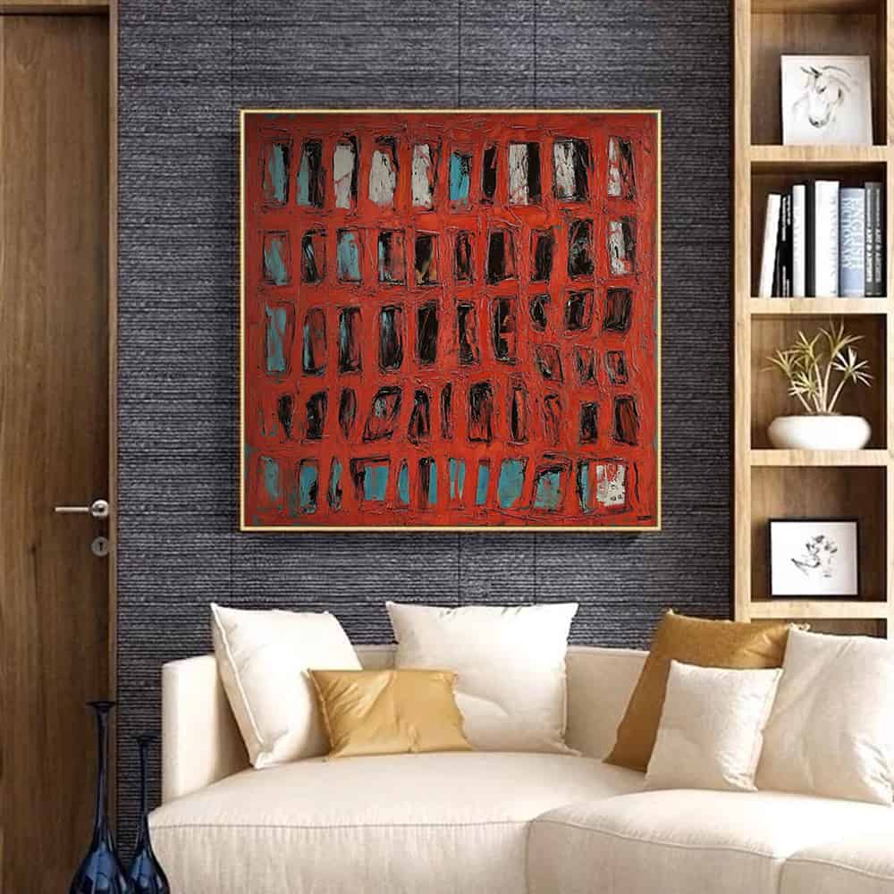 RICH TEXTURED ART "CRIMSON ARCHIVE"