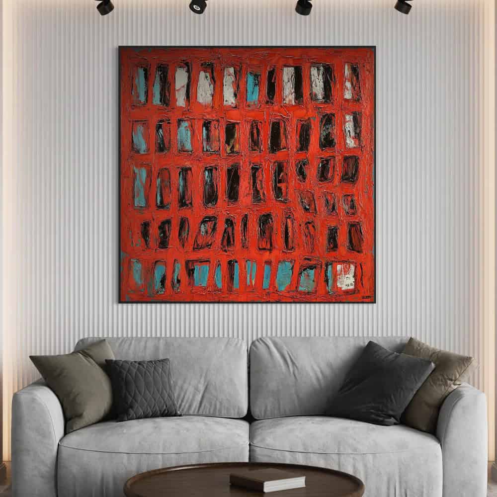 RICH TEXTURED ART "CRIMSON ARCHIVE"