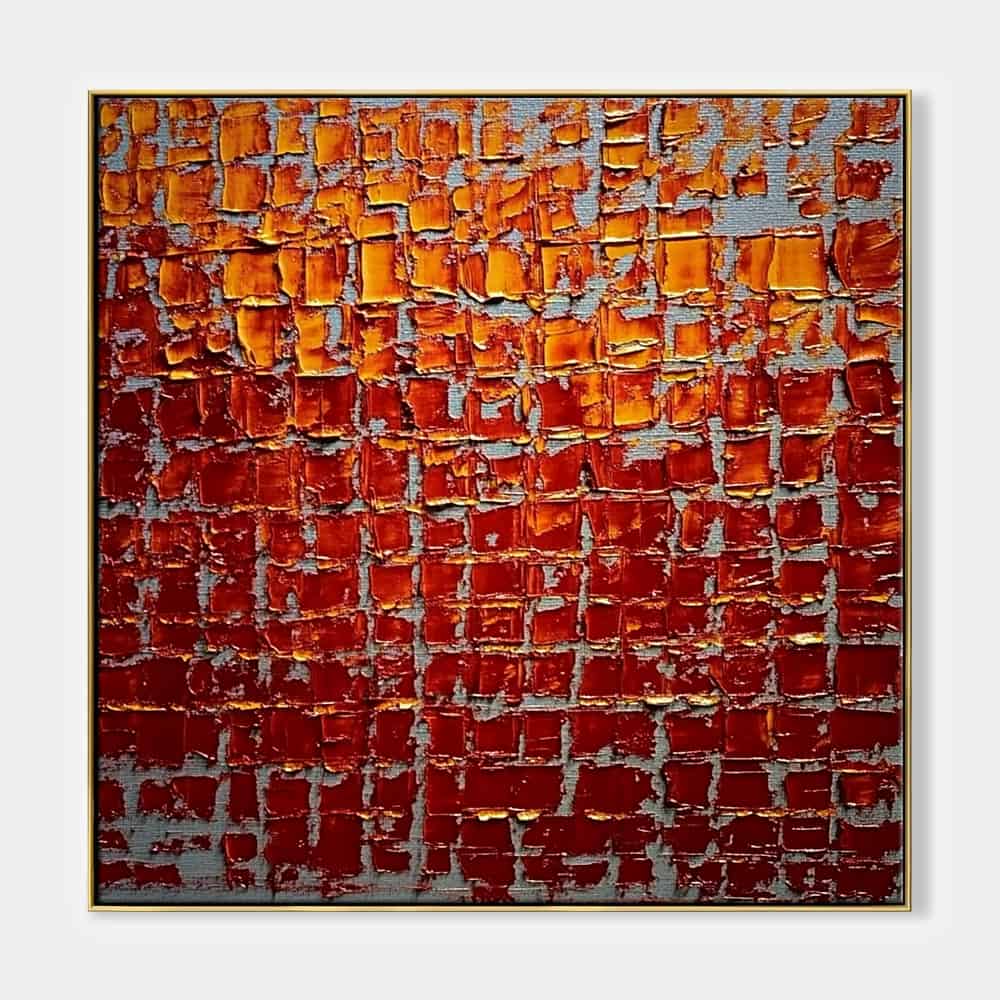 RICH TEXTURED ART "EMBERFALL"