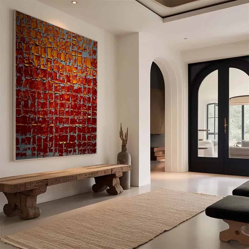 RICH TEXTURED ART "EMBERFALL"