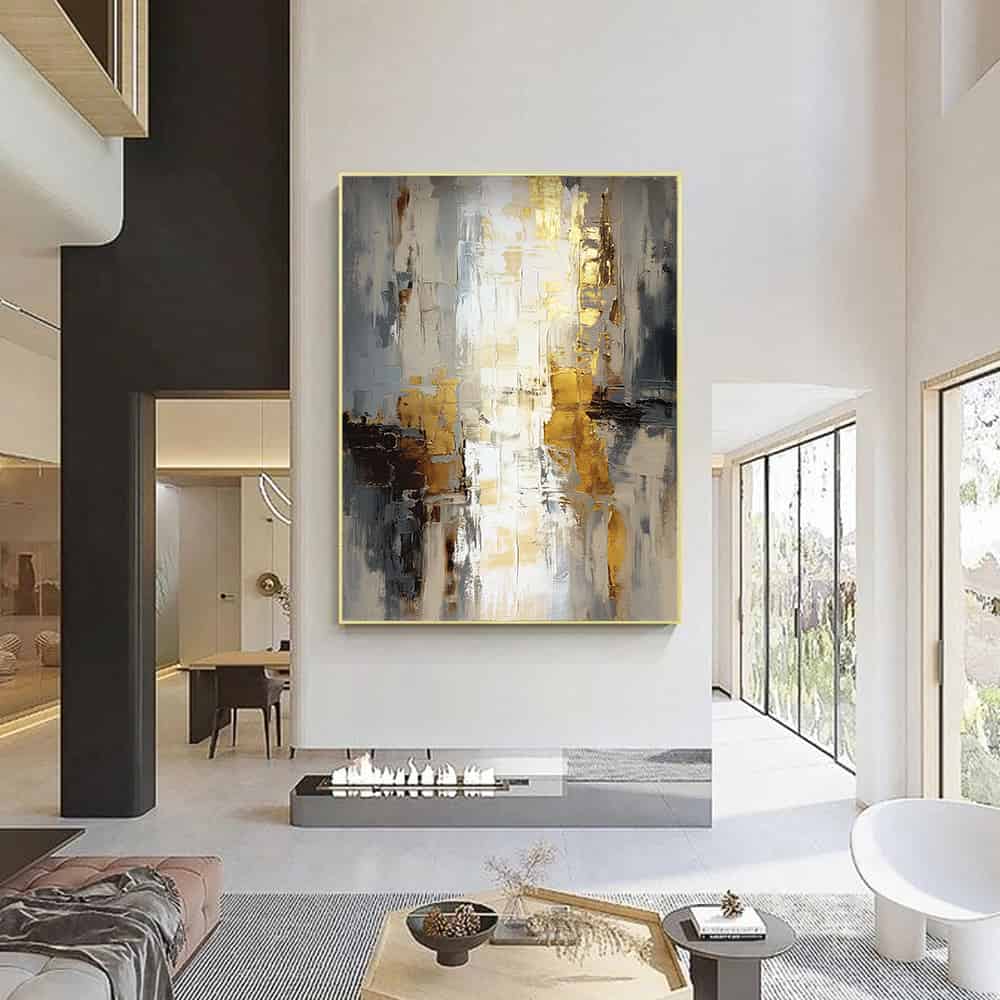 RICH TEXTURED ART "FRACTURED LIGHT"