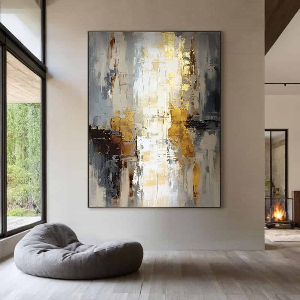 RICH TEXTURED ART "FRACTURED LIGHT"