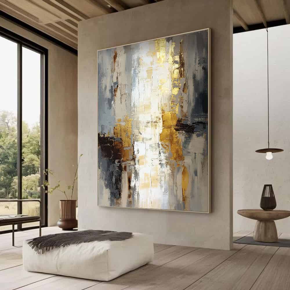 RICH TEXTURED ART "FRACTURED LIGHT"