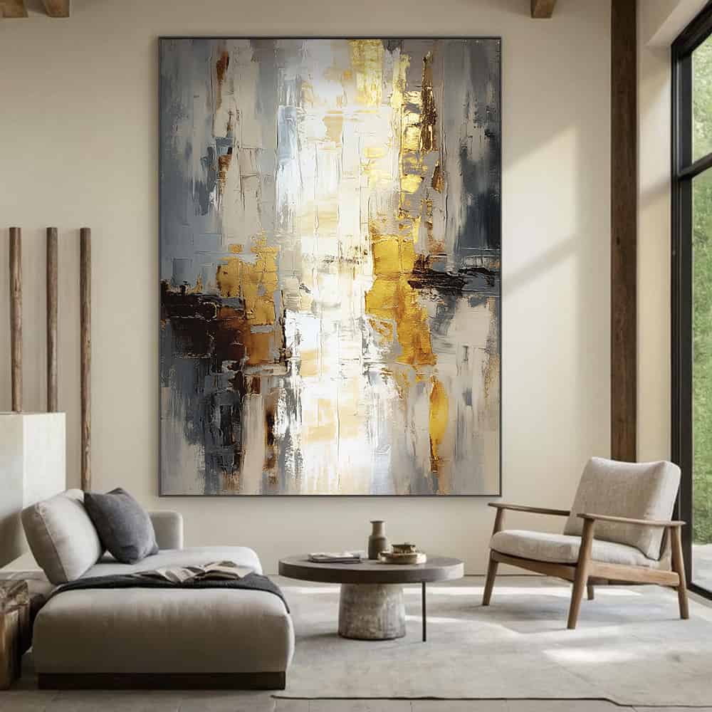 RICH TEXTURED ART "FRACTURED LIGHT"