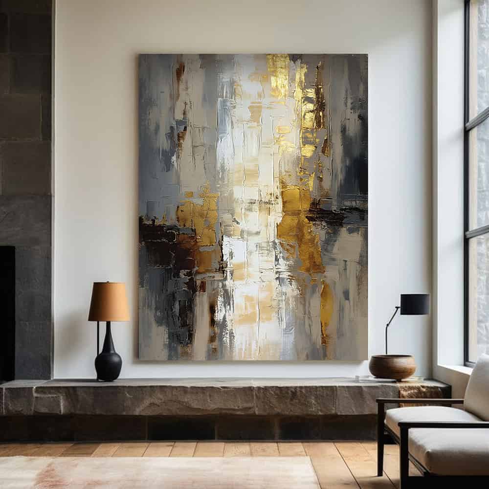 RICH TEXTURED ART "FRACTURED LIGHT"