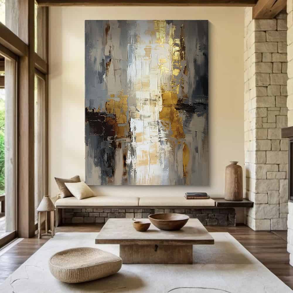 RICH TEXTURED ART "FRACTURED LIGHT"