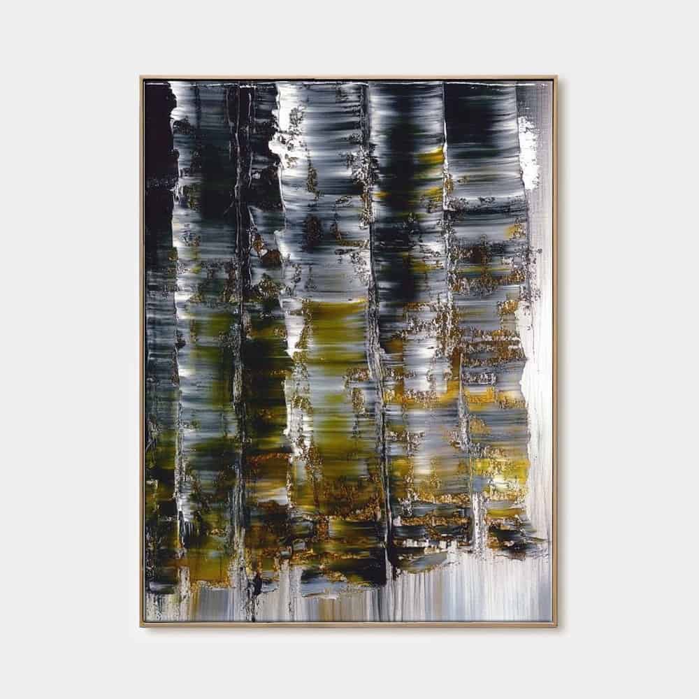 RICH TEXTURED ART "GILDED FOREST"