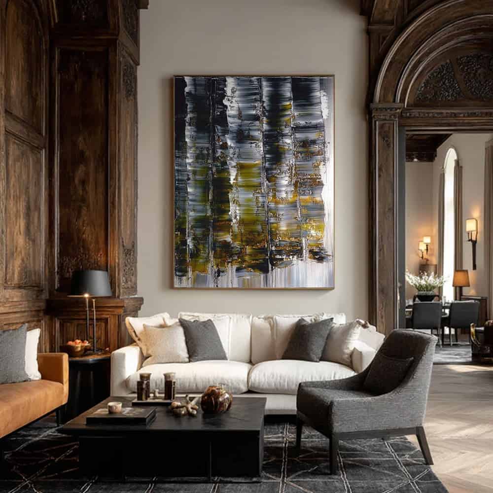RICH TEXTURED ART "GILDED FOREST"
