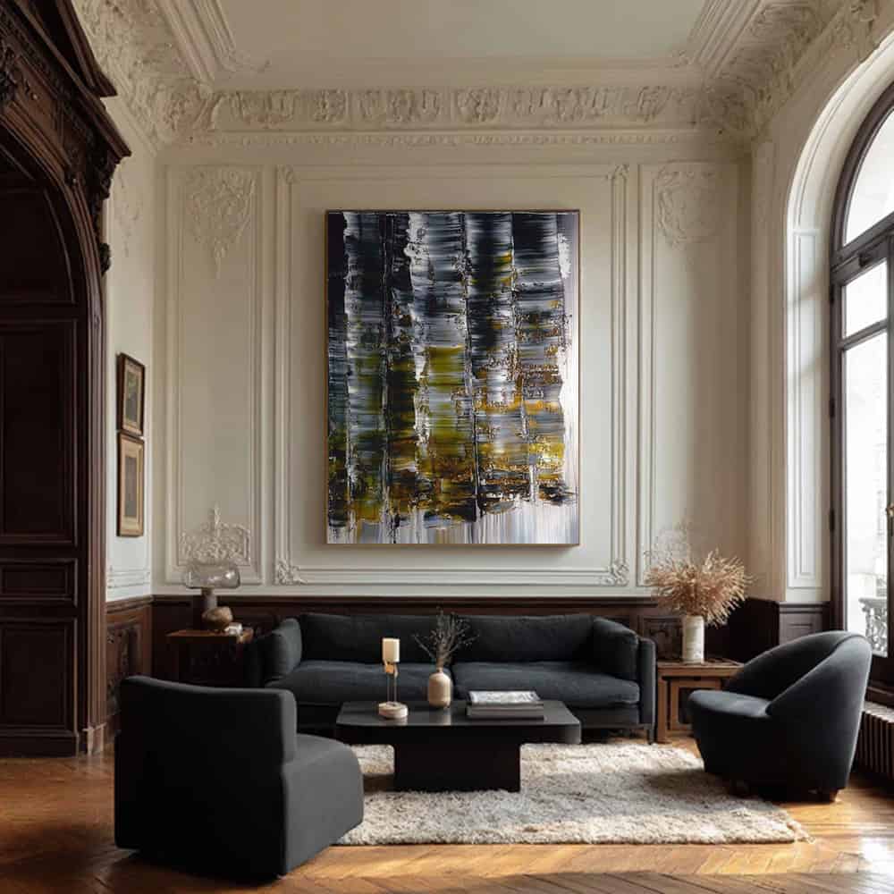 RICH TEXTURED ART "GILDED FOREST"