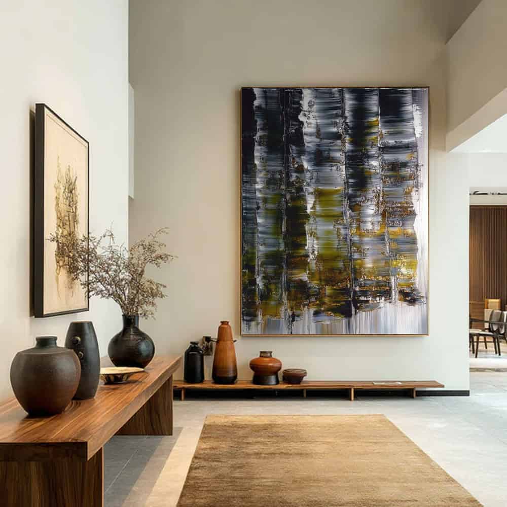 RICH TEXTURED ART "GILDED FOREST"