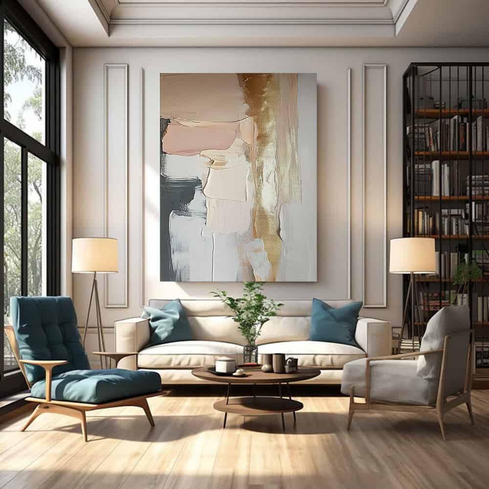 RICH TEXTURED ART "GILDED WHISPER"