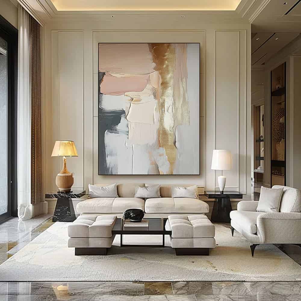 RICH TEXTURED ART "GILDED WHISPER"