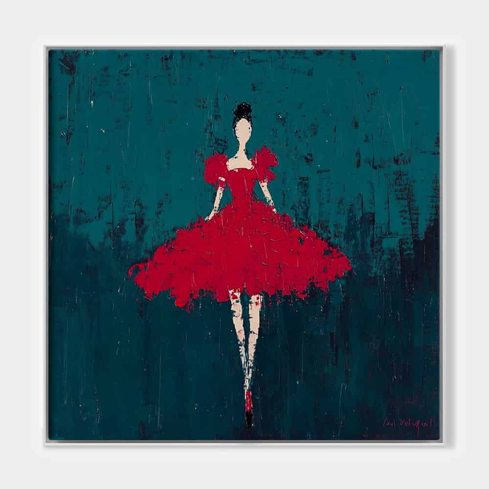 RICH TEXTURED ART "SCARLET SOLO"