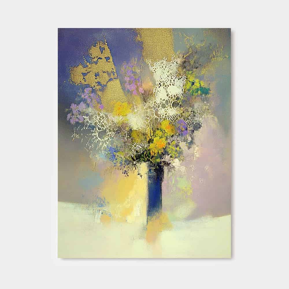 RICH TEXTURED ART "SPECTRAL BLOOM"