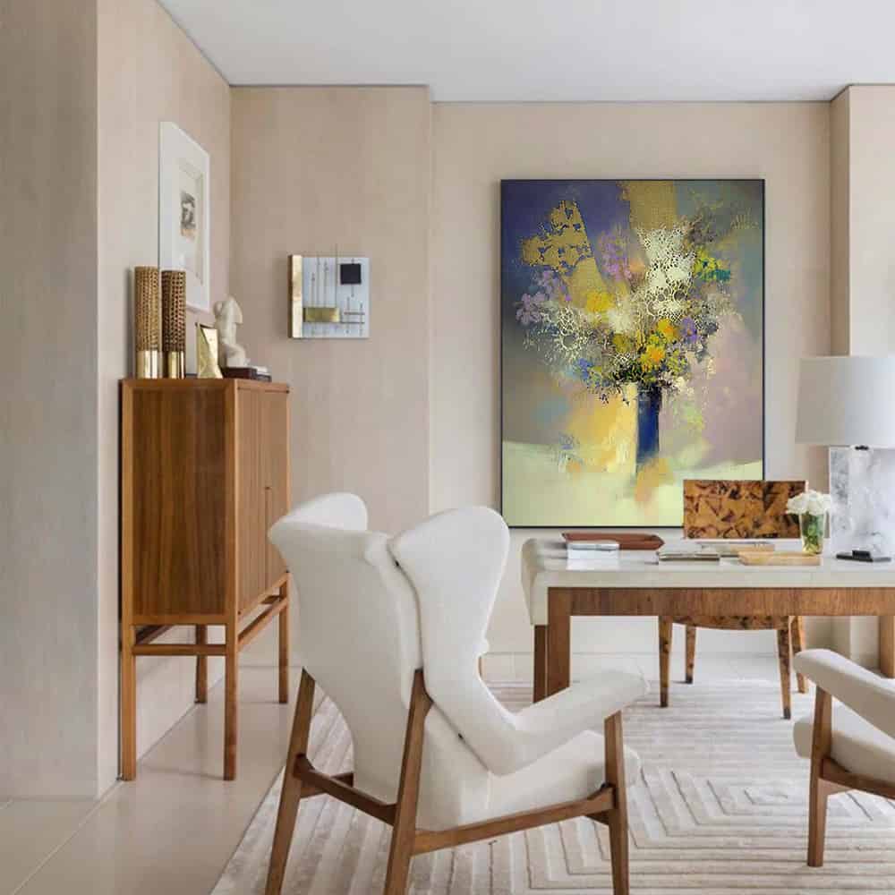 RICH TEXTURED ART "SPECTRAL BLOOM"