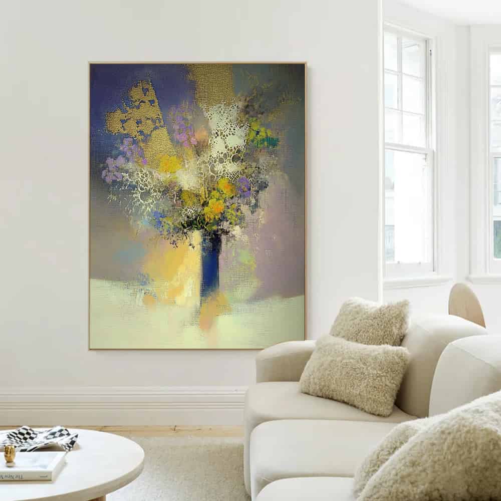 RICH TEXTURED ART "SPECTRAL BLOOM"