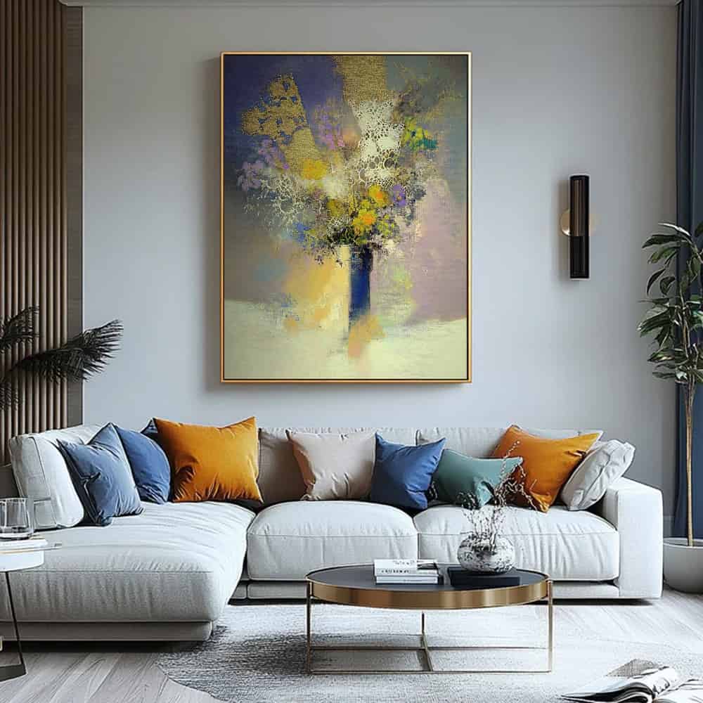 RICH TEXTURED ART "SPECTRAL BLOOM"