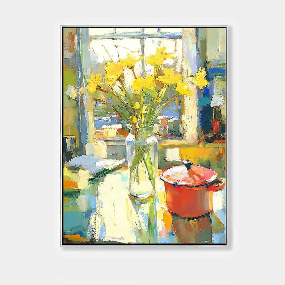 RICH TEXTURED ART "SUN-KISSED TABLE"
