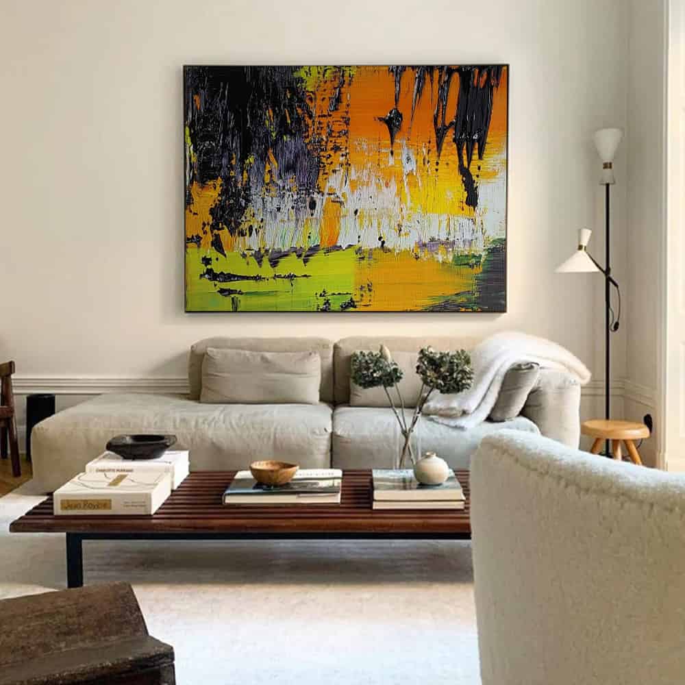 RICH TEXTURED ART "SUN SCORCH"