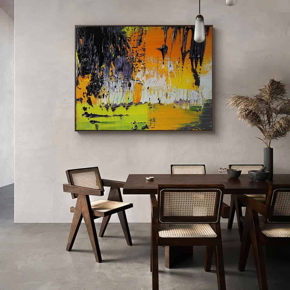 RICH TEXTURED ART "SUN SCORCH"
