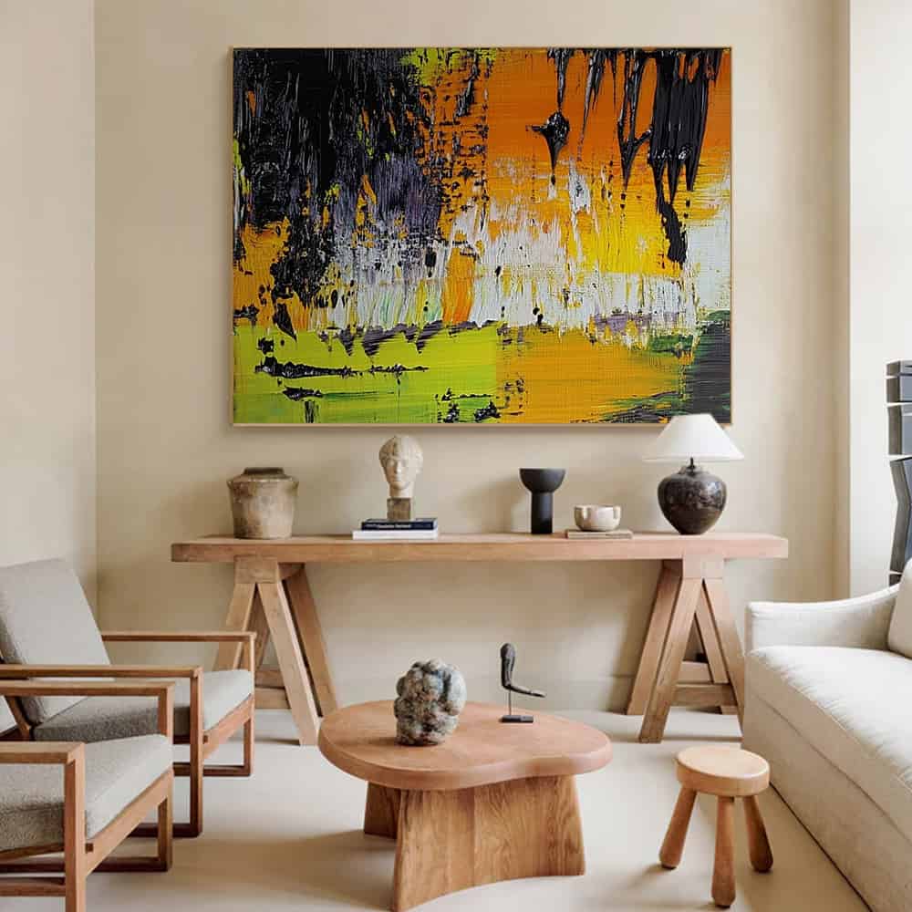 RICH TEXTURED ART "SUN SCORCH"