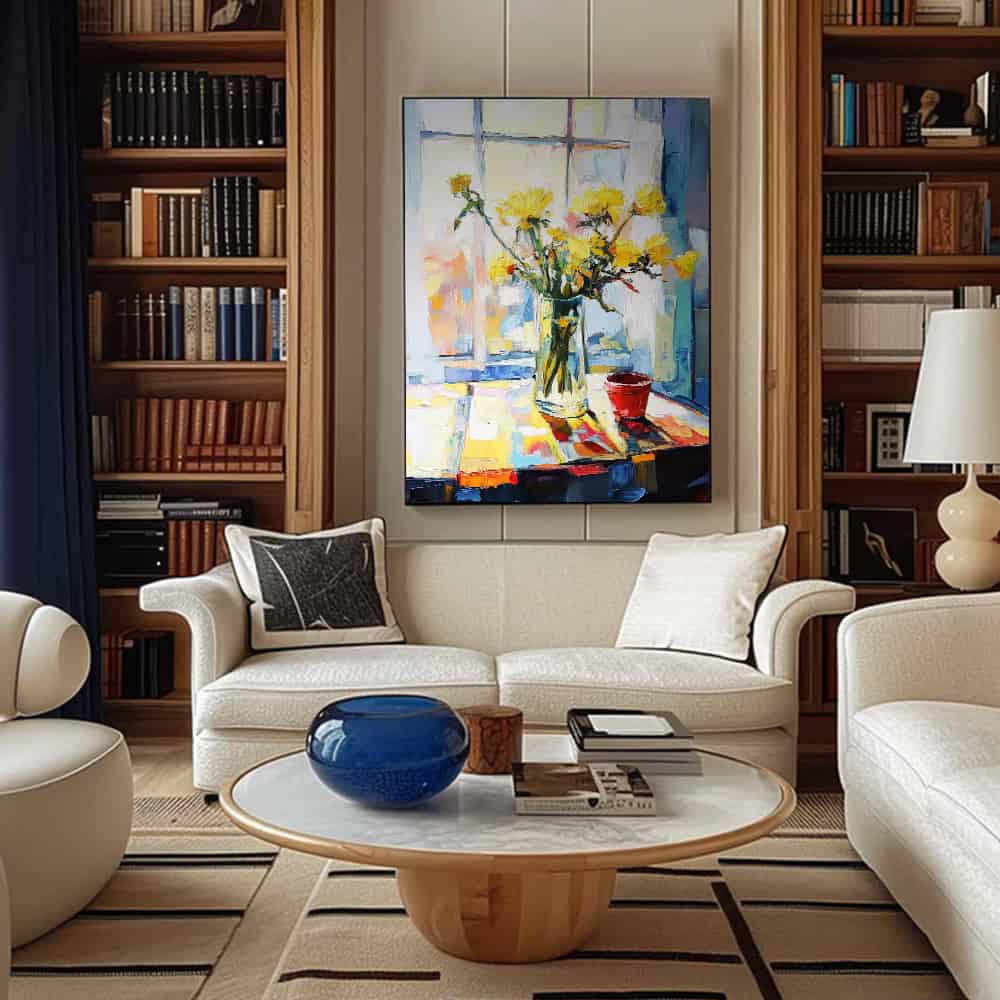 RICH TEXTURED ART "SUNDAY LIGHT"