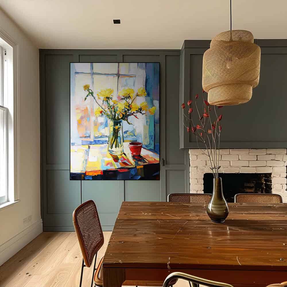 RICH TEXTURED ART "SUNDAY LIGHT"