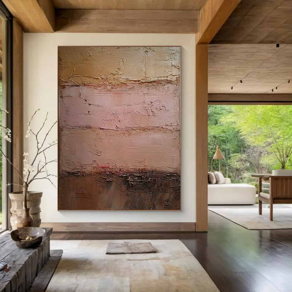 RICH TEXTURED ART "TERRA ROSA"