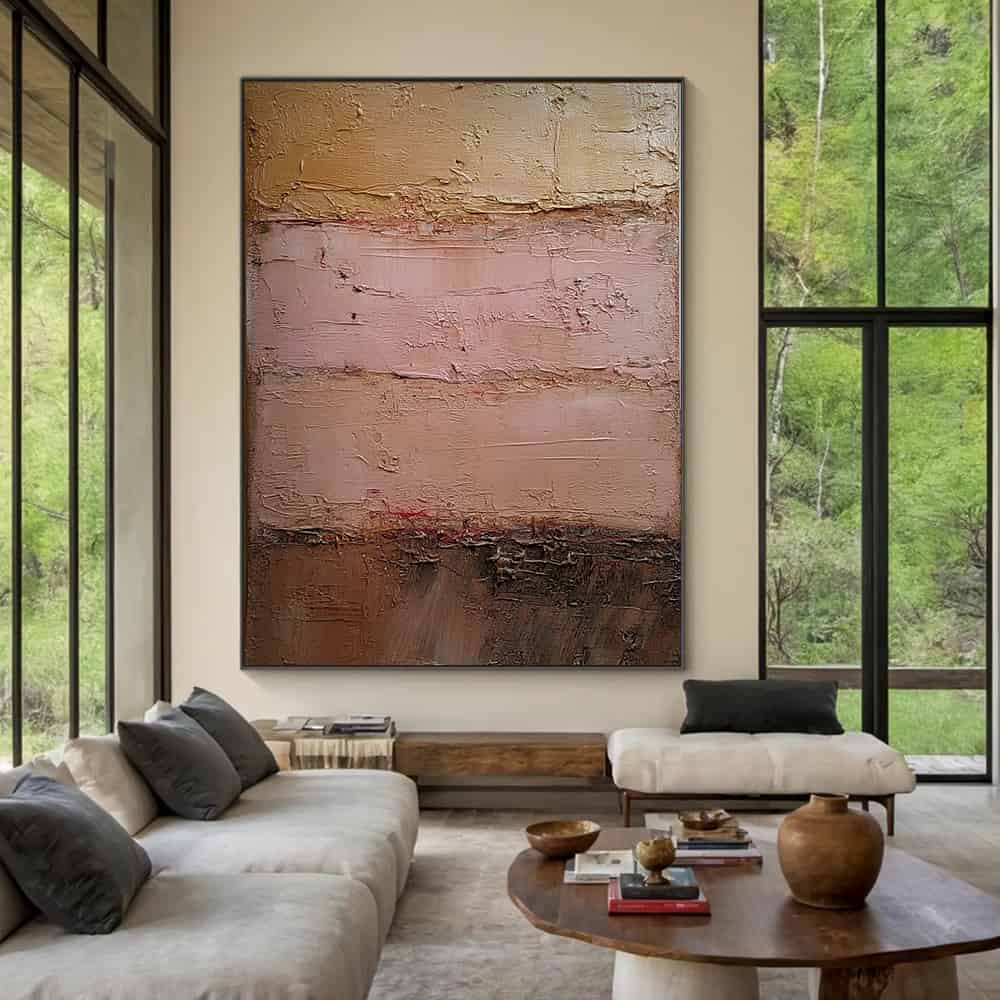 RICH TEXTURED ART "TERRA ROSA"