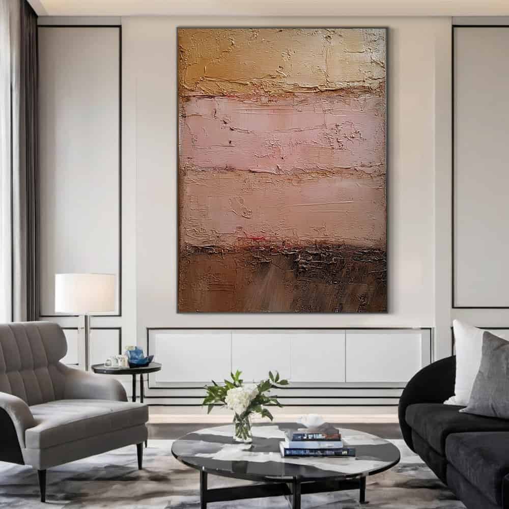 RICH TEXTURED ART "TERRA ROSA"
