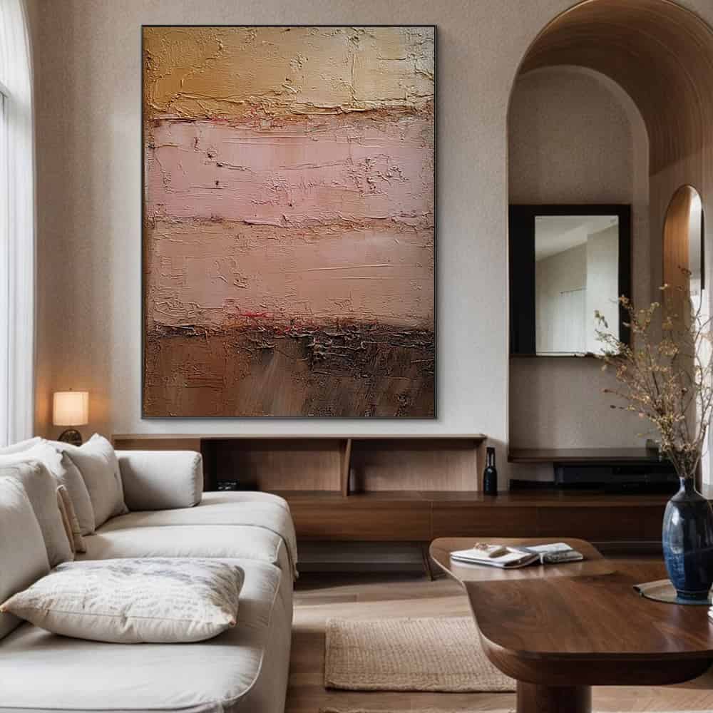 RICH TEXTURED ART "TERRA ROSA"