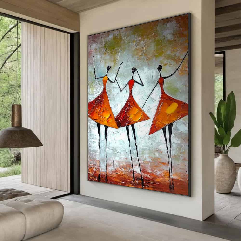 RICH TEXTURED ART "THE AUTUMN GRACES"