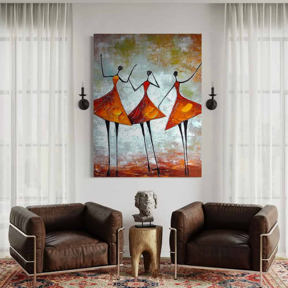 RICH TEXTURED ART "THE AUTUMN GRACES"