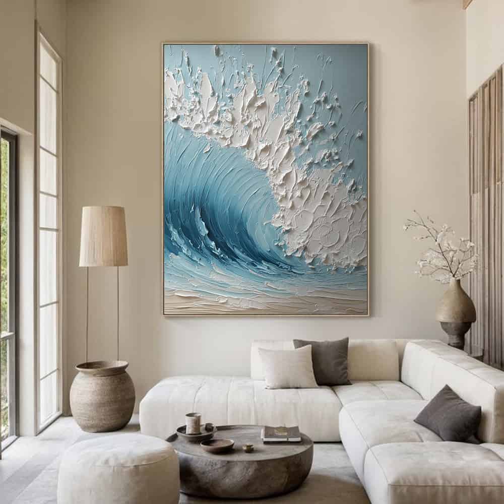 SEA & BEACH ART "CERULEAN CURVE"